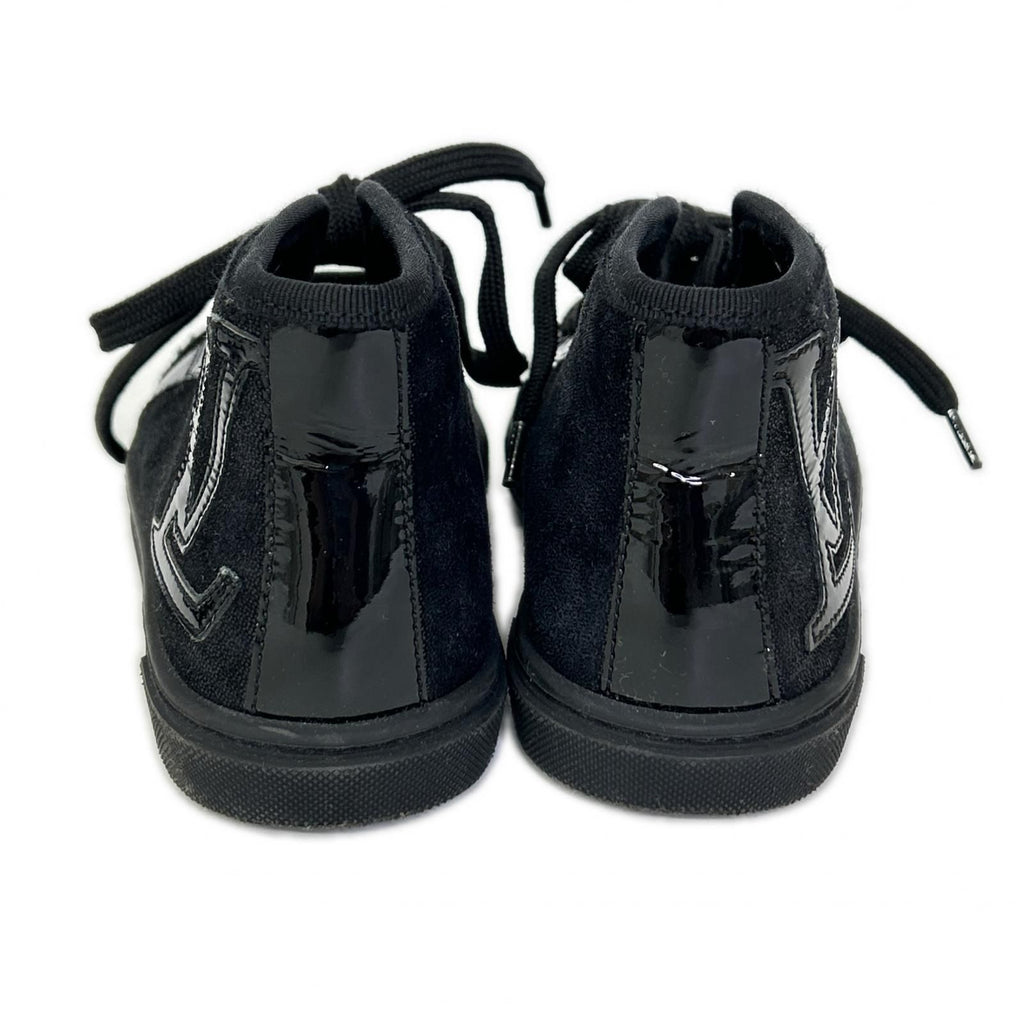 Louis Vuitton Patent Fabric High Cut Sneakers — view 3
