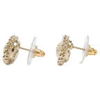 Chanel CC Logo Rhinestone Imitation Pearl Earring — view 2