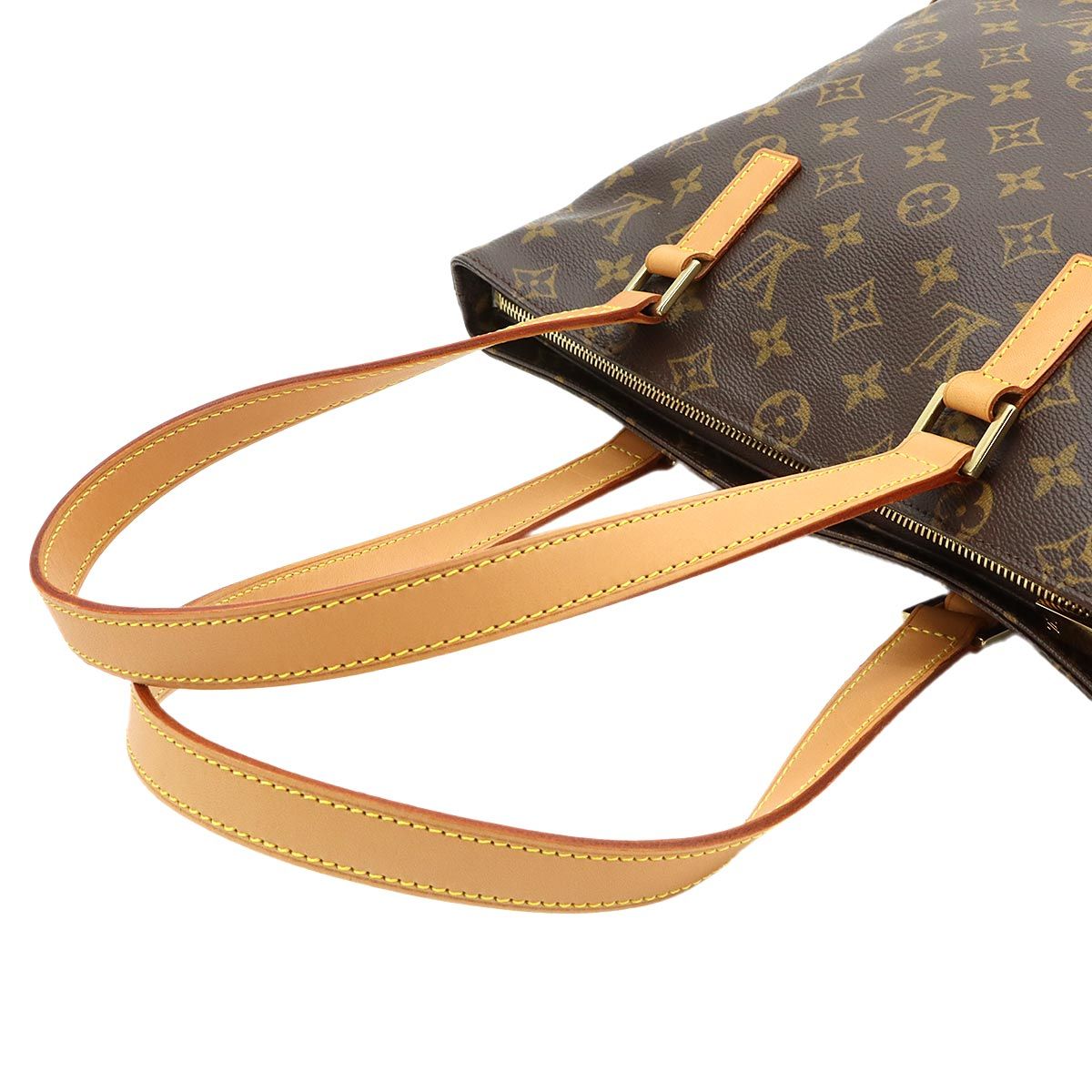 Louis Vuitton Monogram Cabas Piano Tote Brown Gold — view 5