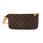 Louis Vuitton Monogram Pochette Hand Bag Brown — view 2