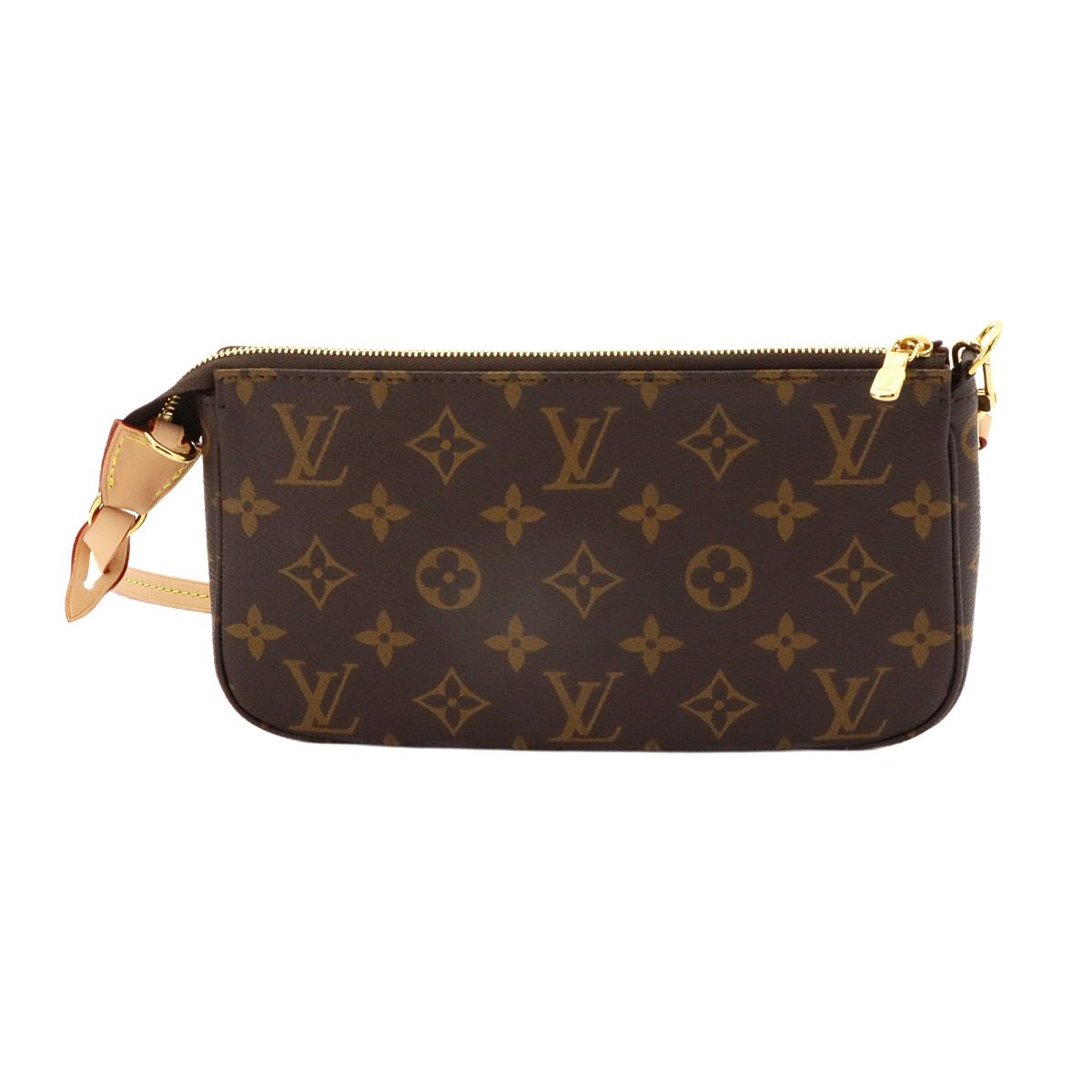 Louis Vuitton Monogram Pochette Hand Bag Brown — view 2