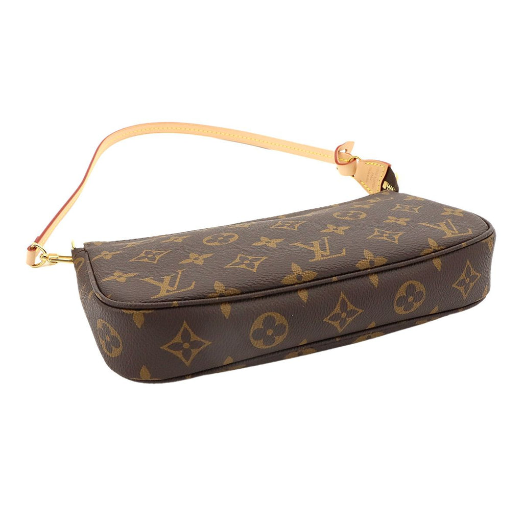 Louis Vuitton Monogram Pochette Hand Bag Brown — view 4