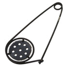 Loewe Mechano Pin Metal Leather Black Brooch
