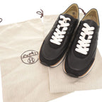 Hermes Easy 40 Calf Chevre Velois Black Sneakers — view 2