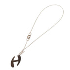 Hermes Chaine de Metal Buffalo Horn Silver Brown Pendant — view 4