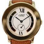 Cartier 925 Must Ducartier Ronde LM Vermeil Small Second Trinity