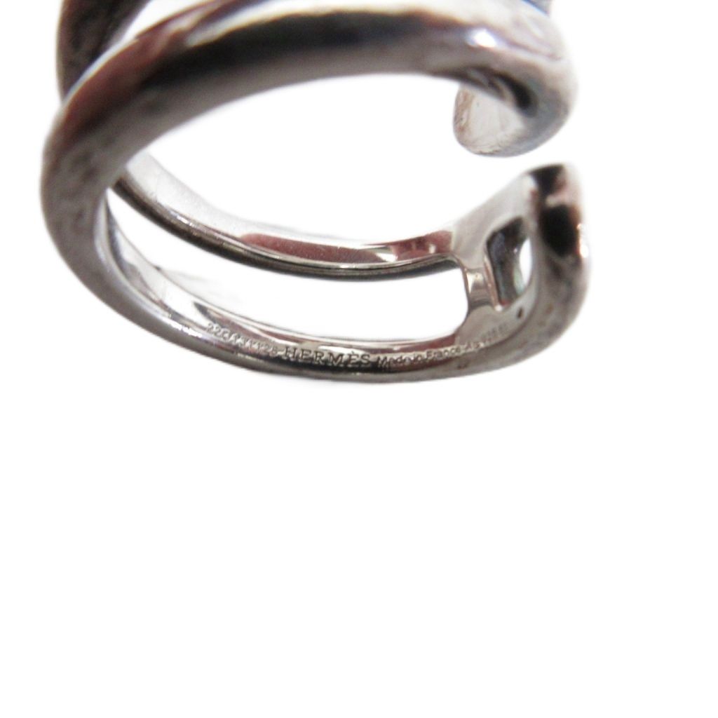 Hermes Chaine D'ancre Punk Twist Ring 925 Sterling Silver — view 7