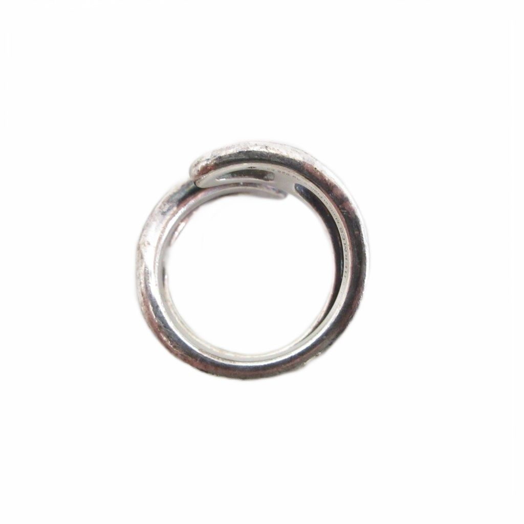 Hermes Chaine D'ancre Punk Twist Ring 925 Sterling Silver — view 5