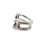 Hermes Chaine D'ancre Punk Twist Ring 925 Sterling Silver — view 2