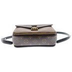Louis Vuitton Monogram Reverse Pochette Metis Handbag Backpack Brown Leather — view 4
