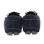 Prada Suede Leather Driving Shoes Navy — view 3
