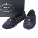 Prada Suede Leather Driving Shoes Navy