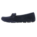 Prada Suede Leather Driving Shoes Navy — view 2