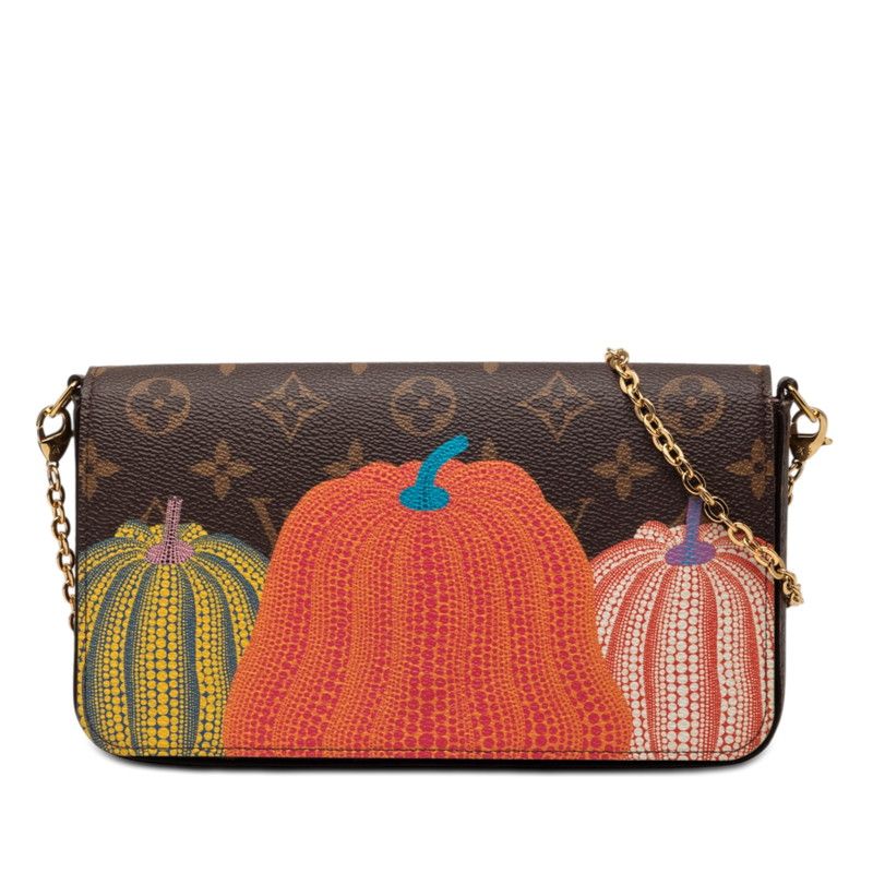 Louis Vuitton Yayoi Kusama Collaboration Monogram Pochette Felicie Chain
