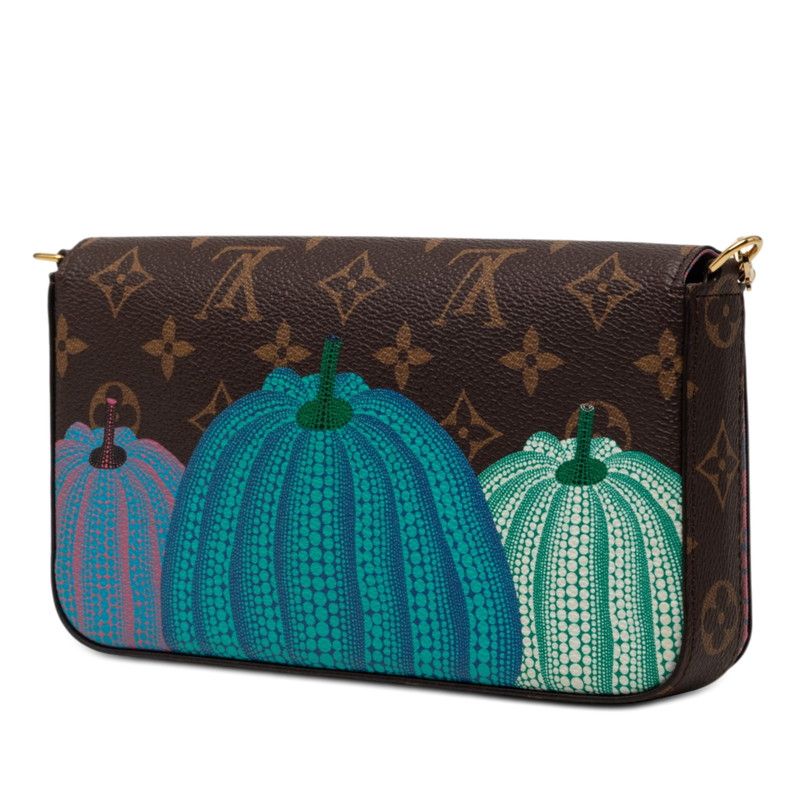 Louis Vuitton Yayoi Kusama Collaboration Monogram Pochette Felicie Chain — view 2