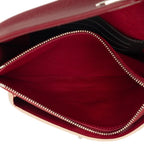 Louis Vuitton Pochette Lockme Chain Slanted Shoulder Bag Wine Red Beige Leather — view 4