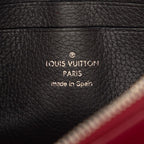 Louis Vuitton Pochette Lockme Chain Slanted Shoulder Bag Wine Red Beige Leather — view 5