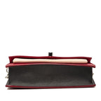 Louis Vuitton Pochette Lockme Chain Slanted Shoulder Bag Wine Red Beige Leather — view 3