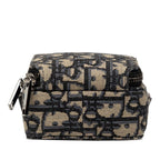 Dior Oblique Crossbody Shoulder Bag Phone Case Beige Gray Canvas Leather — view 3