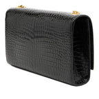 Saint Laurent YSL Logo Kate Tassel Crossbody Chain Shoulder Bag Black Leather — view 2
