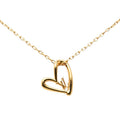 Louis Vuitton Collier Heart Foreign Love Necklace Gold Plated