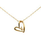 Louis Vuitton Collier Heart Foreign Love Necklace Gold Plated