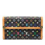 Louis Vuitton Monogram Multi Color Porte Tresor International Trifold Wallet