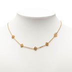 Louis Vuitton Flower Full Necklace Gold Plated — view 7