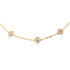 Louis Vuitton Flower Full Necklace Gold Plated — view 2
