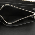 Louis Vuitton Damier Graphite Zippy Organizer Zip Around Wallet Black Leather — view 4