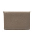 Hermes Calvi Verso Card Case Etain Gray Vert Cricket Veau Epsom