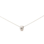 Chanel Coco Crush Quilted Necklace 18k White Gold