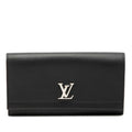 Louis Vuitton Portefeuille Lockme 2 Wallet Black Leather