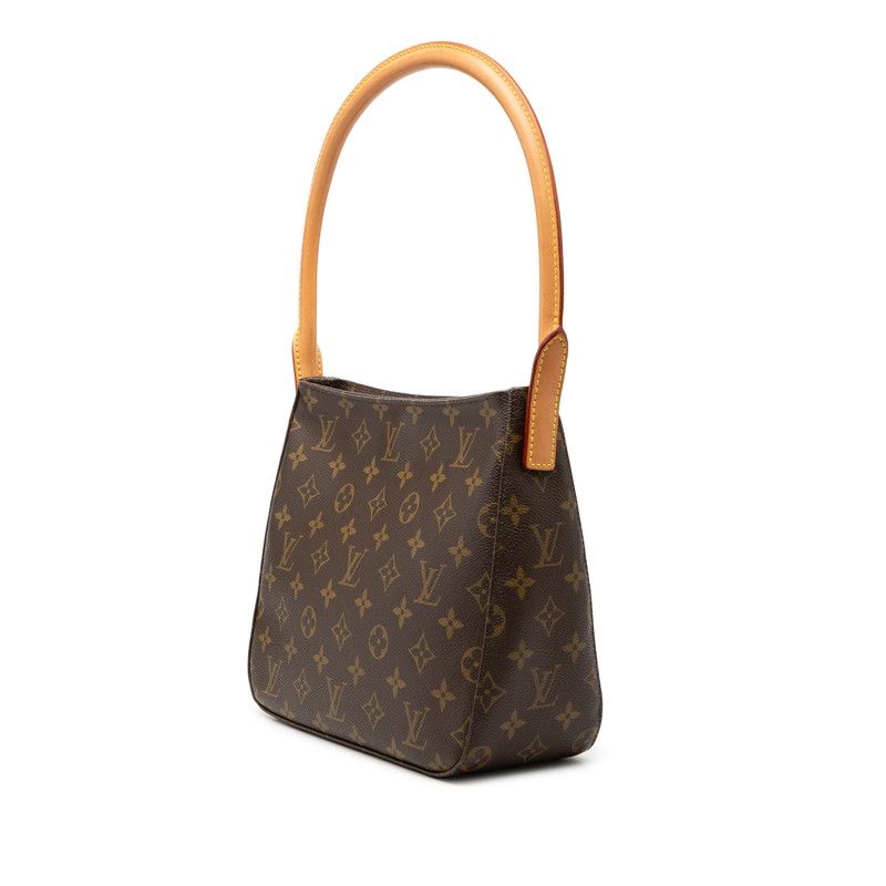 Louis Vuitton Monogram Looping MM Shoulder Bag Brown Leather — view 2