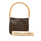 Louis Vuitton Monogram Looping MM Shoulder Bag Brown Leather — view 7