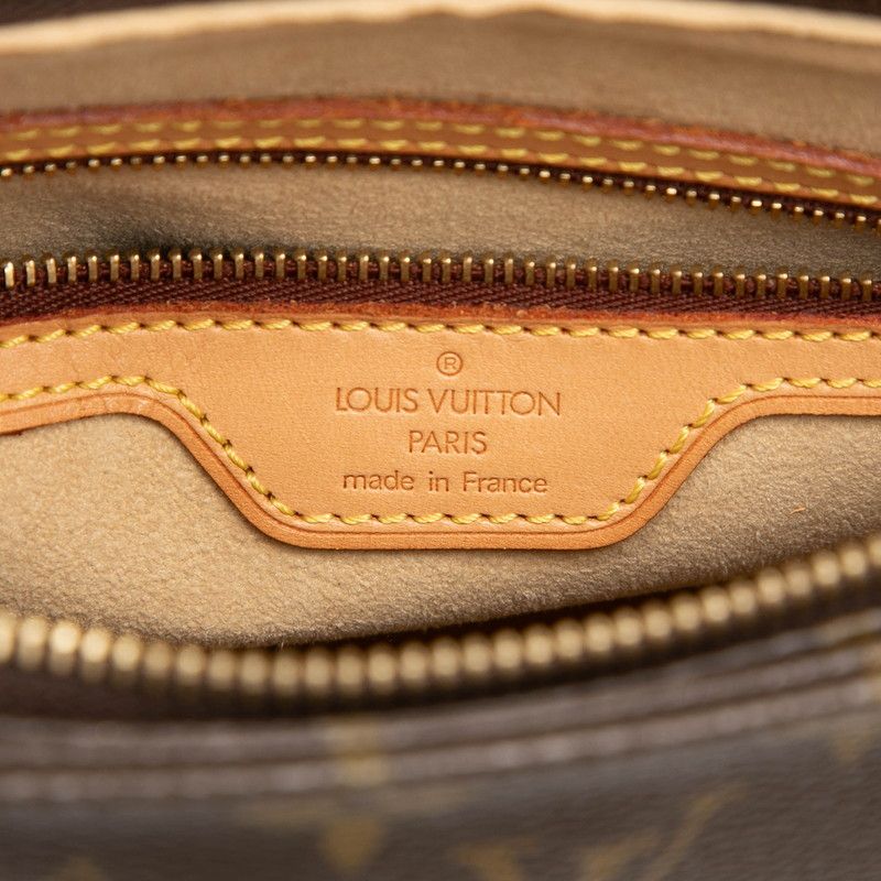 Louis Vuitton Monogram Looping MM Shoulder Bag Brown Leather — view 5