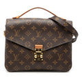 Louis Vuitton Monogram Pochette Metis MM 2-Way Shoulder Bag Brown Leather