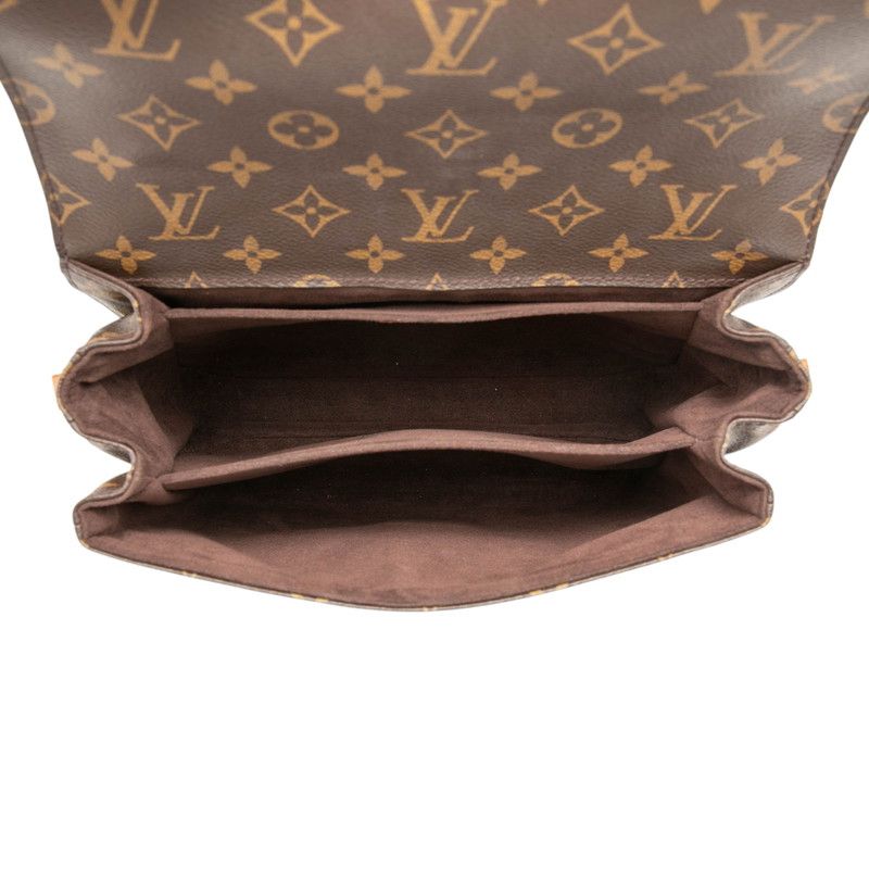 Louis Vuitton Monogram Pochette Metis MM 2-Way Shoulder Bag Brown Leather — view 5