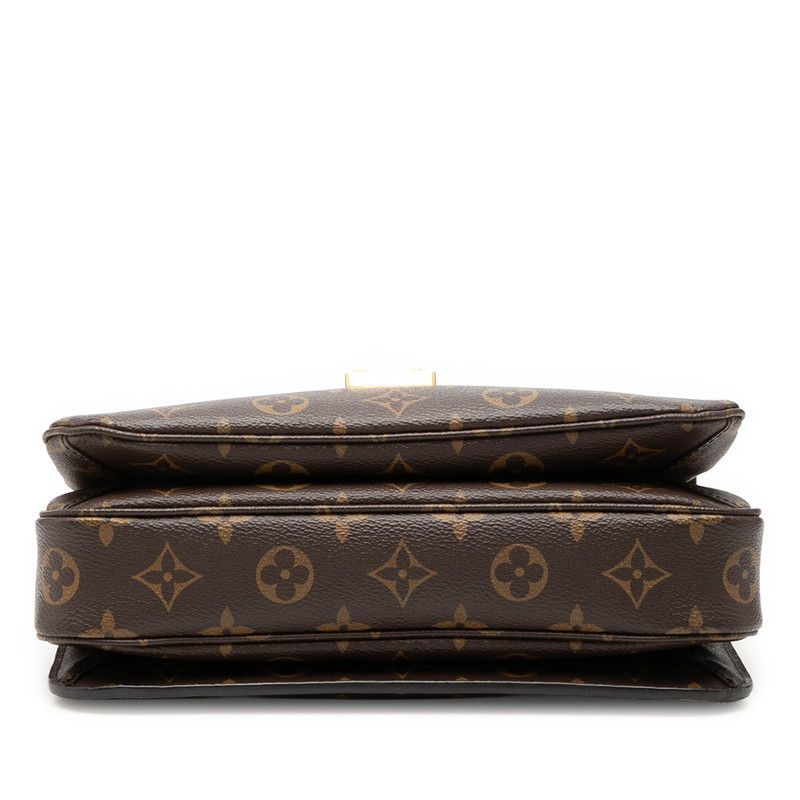 Louis Vuitton Monogram Pochette Metis MM 2-Way Shoulder Bag Brown Leather — view 3