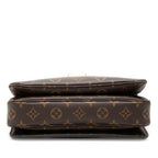 Louis Vuitton Monogram Pochette Metis MM 2-Way Shoulder Bag Brown Leather — view 3