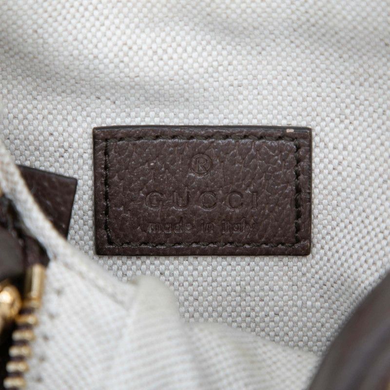 Gucci Jumbo GG 2-Way Shoulder Bag Beige Brown Canvas Leather — view 5