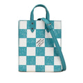 Louis Vuitton Damier Checkerboard Sac Plat XS 2-Way Shoulder Bag Turquoise