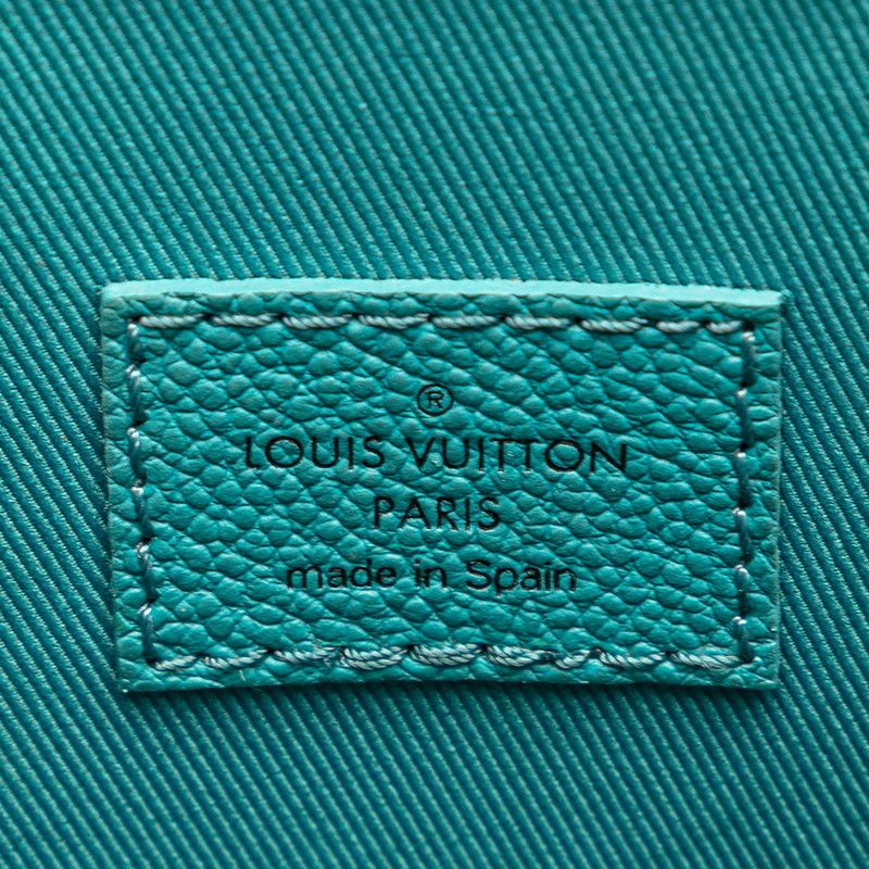 Louis Vuitton Damier Checkerboard Sac Plat XS 2-Way Shoulder Bag Turquoise — view 8