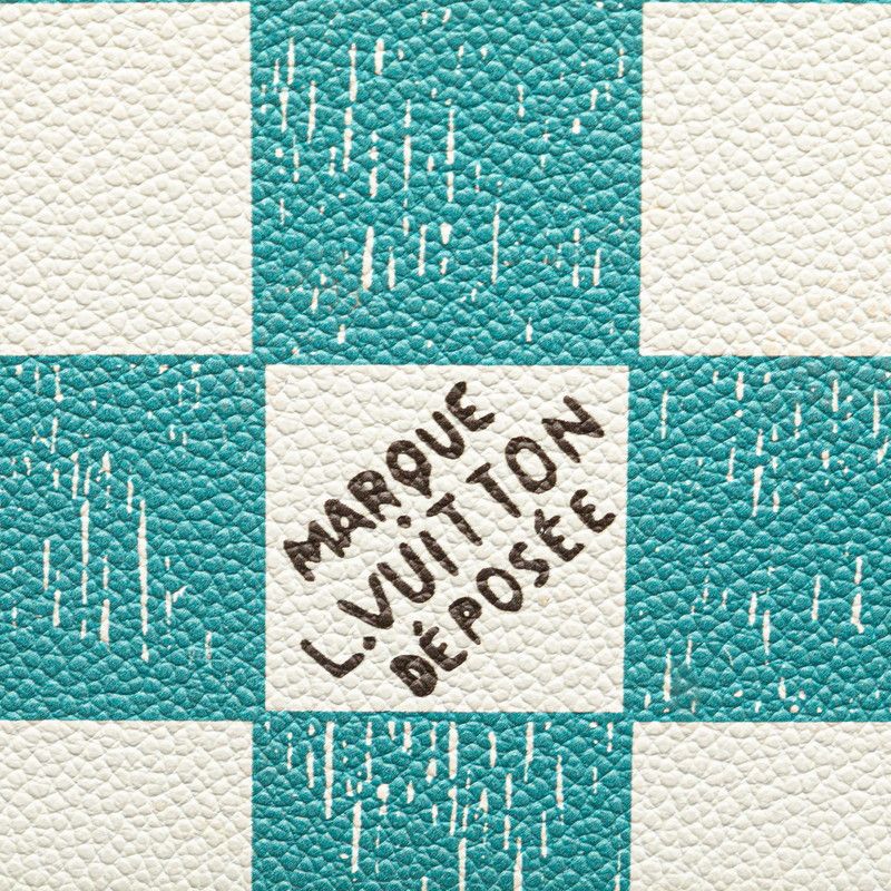 Louis Vuitton Damier Checkerboard Sac Plat XS 2-Way Shoulder Bag Turquoise — view 6