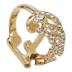 Fendi Logo Ring Gold Crystal Plated — view 5