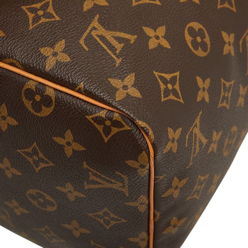 Louis Vuitton Monogram Speedy 30 Vintage Mini Boston Bag Brown Leather — view 7