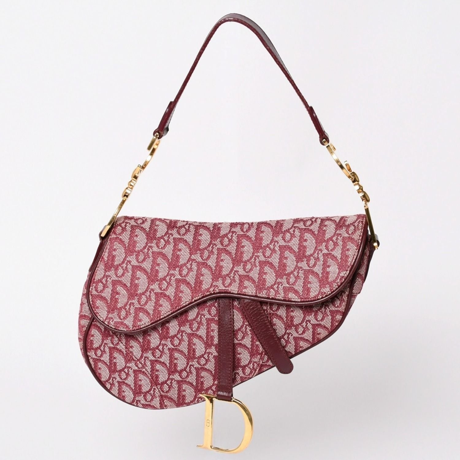 Dior Saddle Bag Trotter All Over Print Cotton Canvas