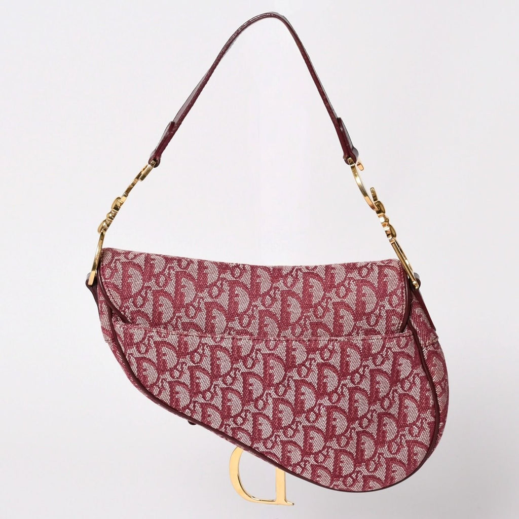 Dior Saddle Bag Trotter All Over Print Cotton Canvas — view 2