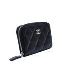Chanel Classic Zip Coin Purse CC Logo Lambskin Black — view 4