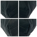 Prada Tessuto Black Silver Nylon Shoulder — view 3
